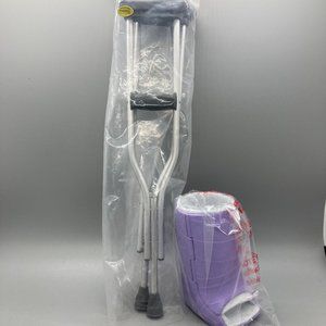 American Girl Crutches and Purple Leg Cast